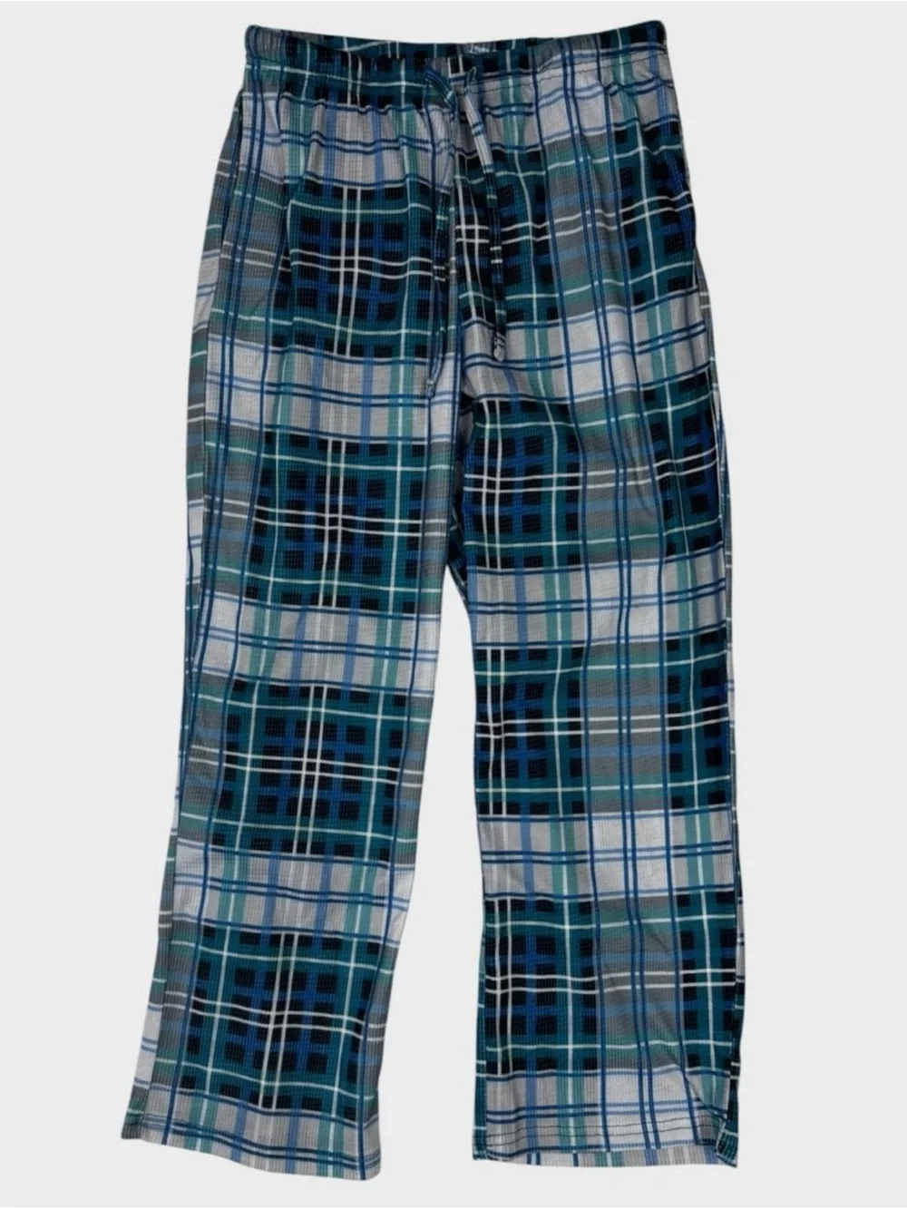 Kids Blue Plaid Pajama Pants